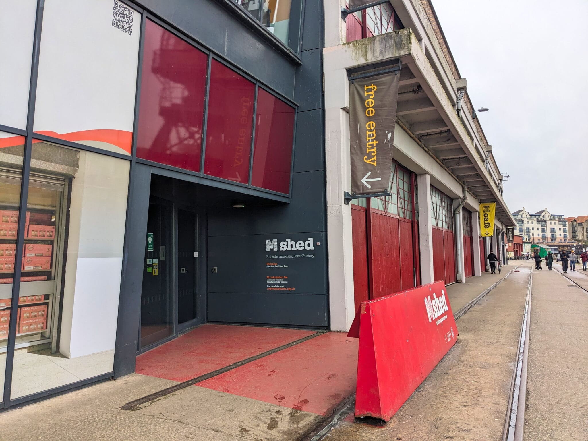 M shed entrance